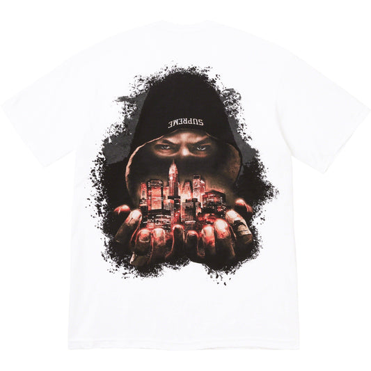 Supreme Fighter Tee White by Supreme in . Available at KershKicks for £95.00. A must-have for fans of Supreme looking to elevate their style with this T-Shirt.