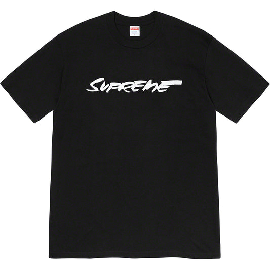 Supreme Futura Logo Tee - Black by Supreme in . Available at KershKicks for £90.00. A must-have for fans of Supreme looking to elevate their style with this T-Shirt.