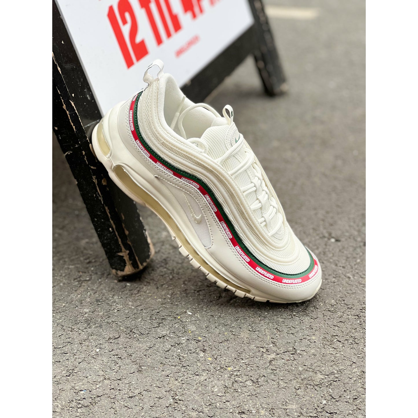 Nike Air Max 97 UNDFTD White by Nike in Shoes. Available at KershKicks for £550.00. A must-have for fans of Nike looking to elevate their style with this Shoes.