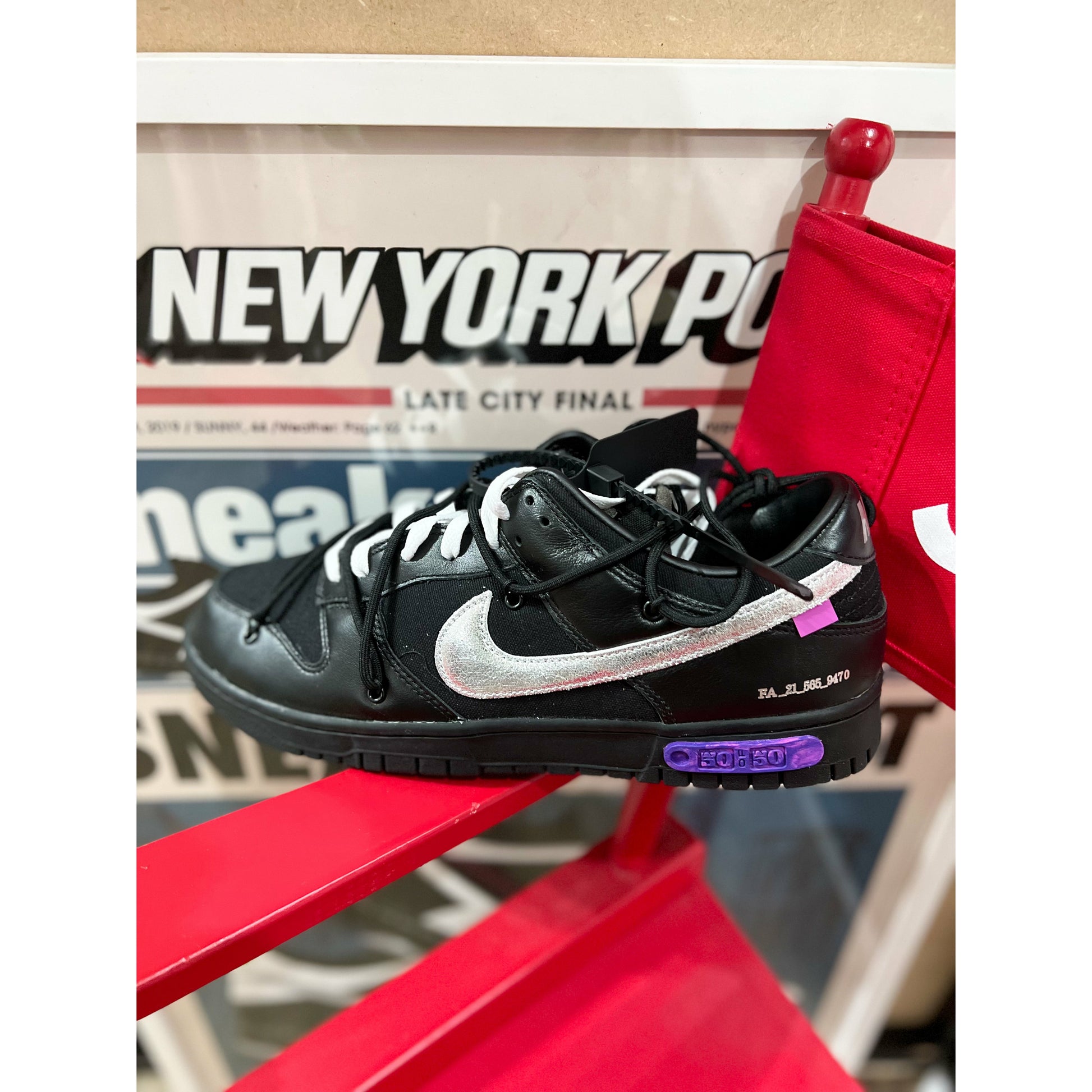 Nike Dunk Low Off-White Lot 50 by Nike in Shoes. Available at KershKicks for £1100.00. A must-have for fans of Nike looking to elevate their style with this Shoes.