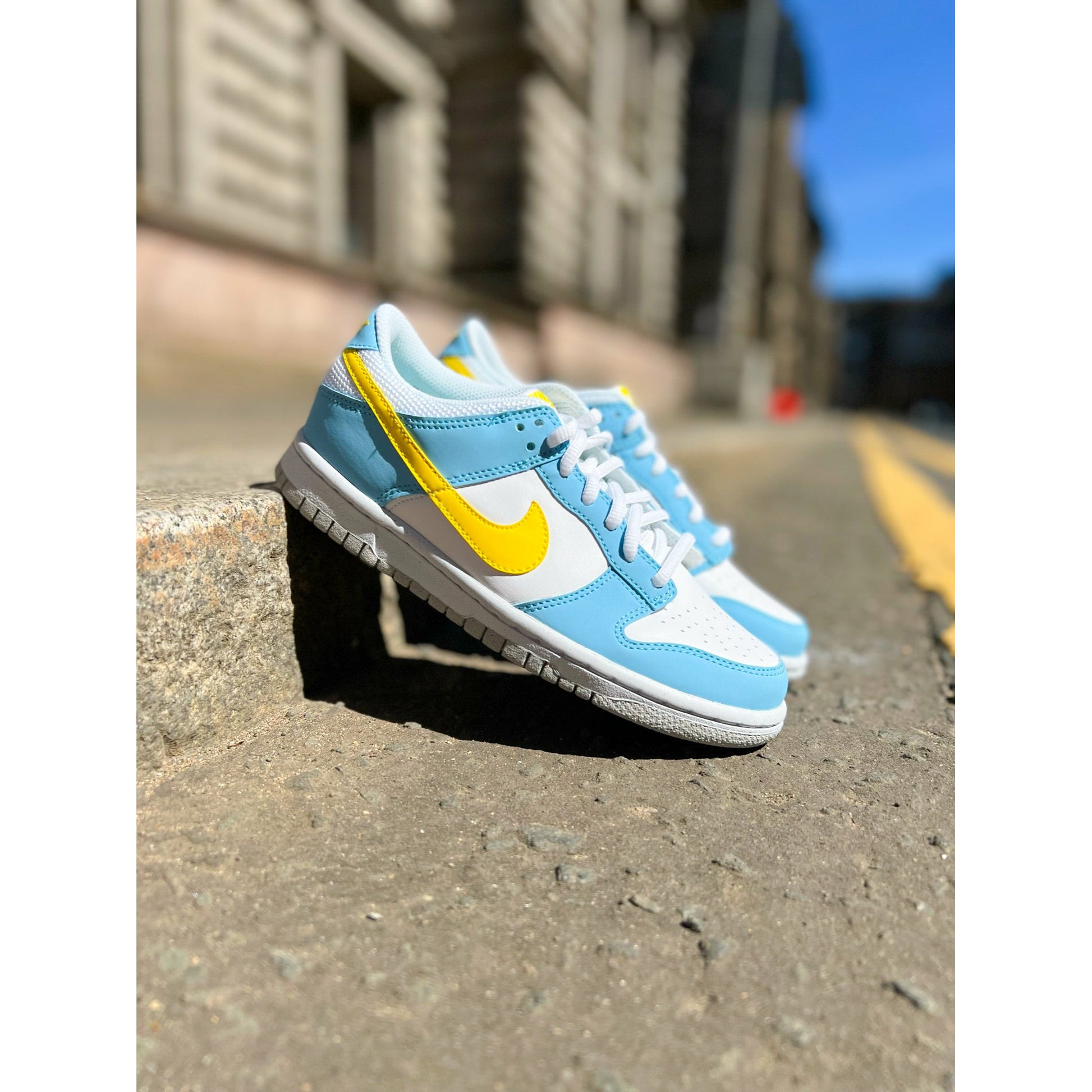 Nike Dunk Low Next Nature Homer Simpson [GS] by Nike in Shoes. Available at KershKicks for £95.00. A must-have for fans of Nike looking to elevate their style with this Shoes.