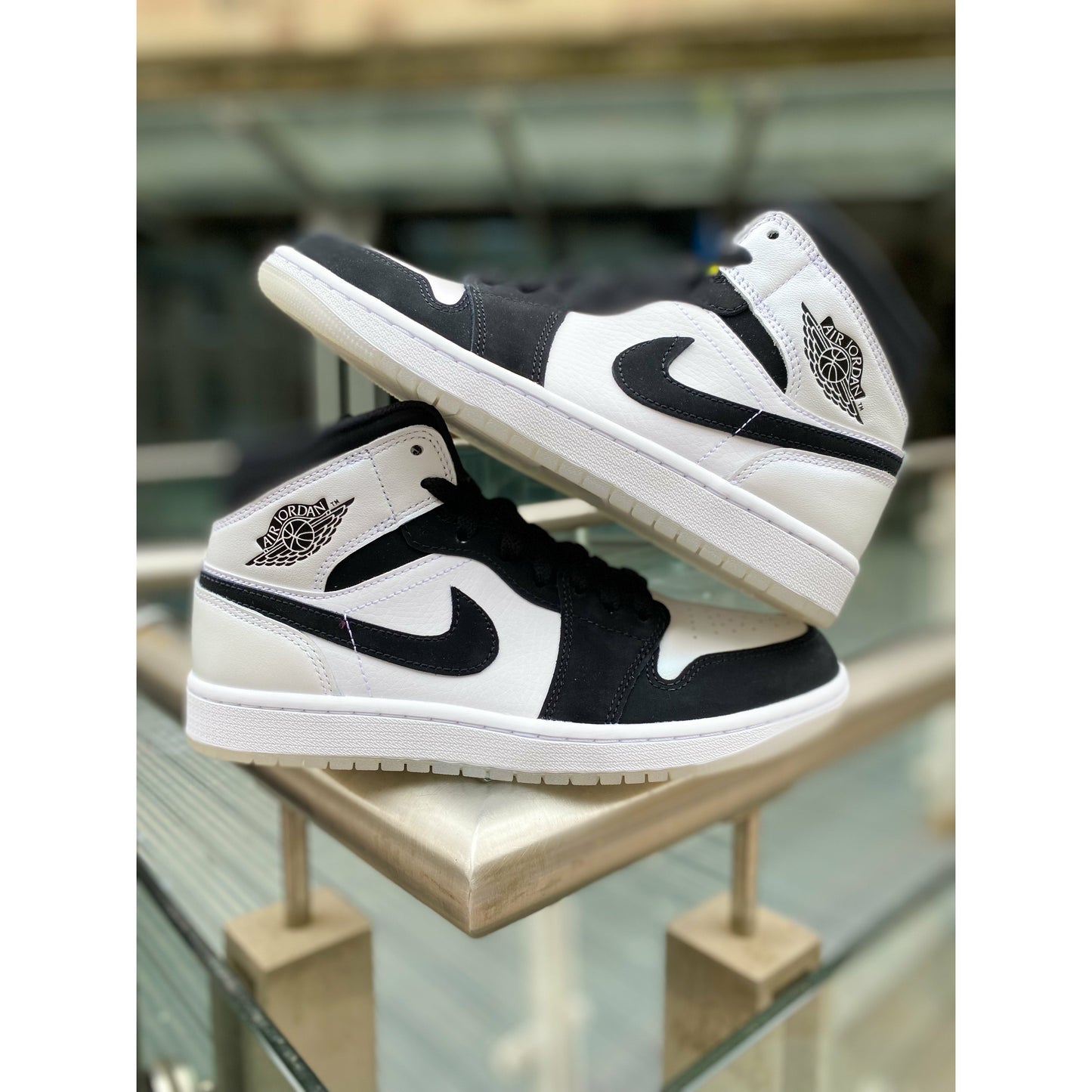 Jordan 1 Mid Diamond Shorts UK 8 / Black Sneaker