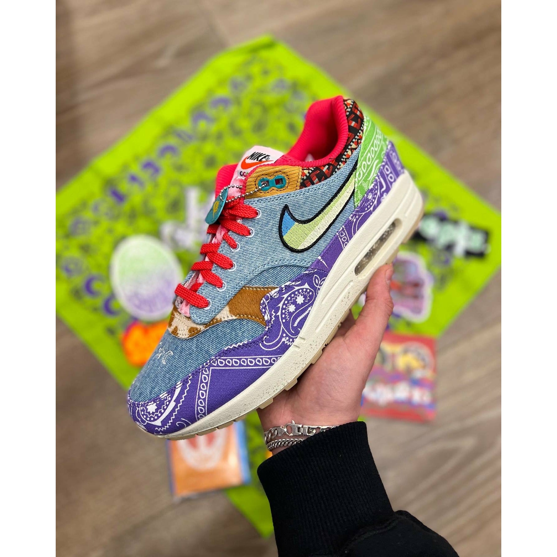Nike Air Max 1 SP Concepts Far Out (Special Box) by Nike in Shoes. Available at KershKicks for £350.00. A must-have for fans of Nike looking to elevate their style with this Shoes.