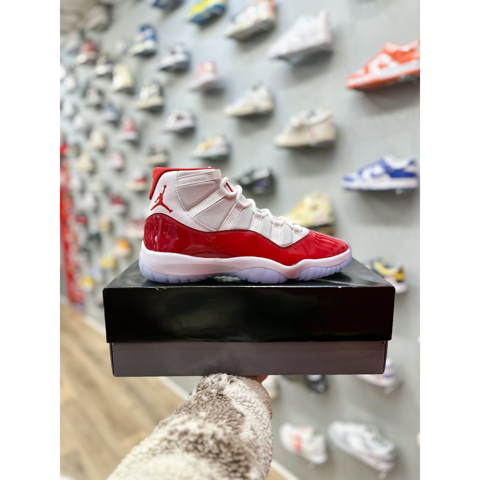 Jordan 11 Retro Cherry (2022) by Jordan's in Shoes. Available at KershKicks for £225.00. A must-have for fans of Jordan's looking to elevate their style with this Shoes.