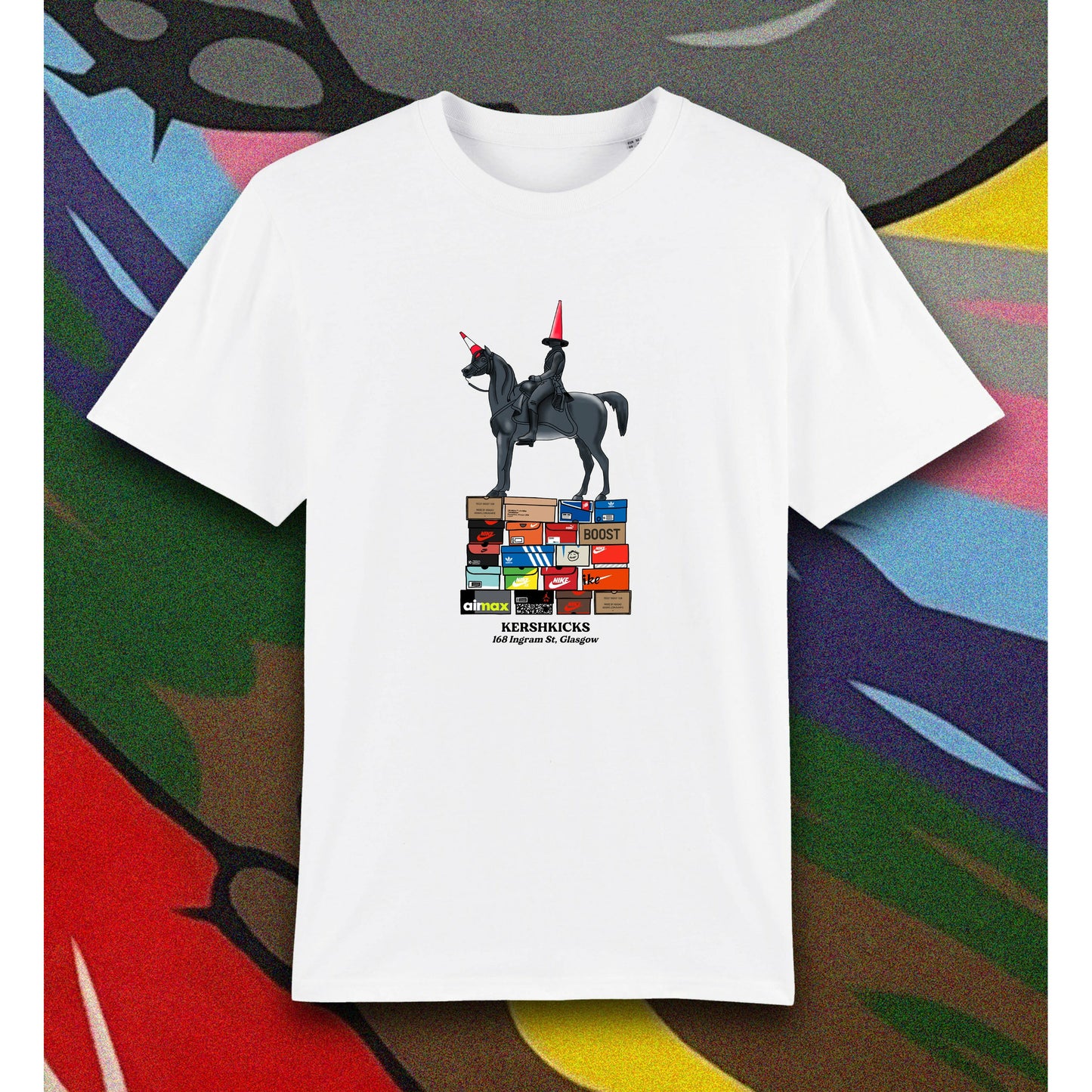 Glasgow Wellington Tee White by KershKicks from £31.99