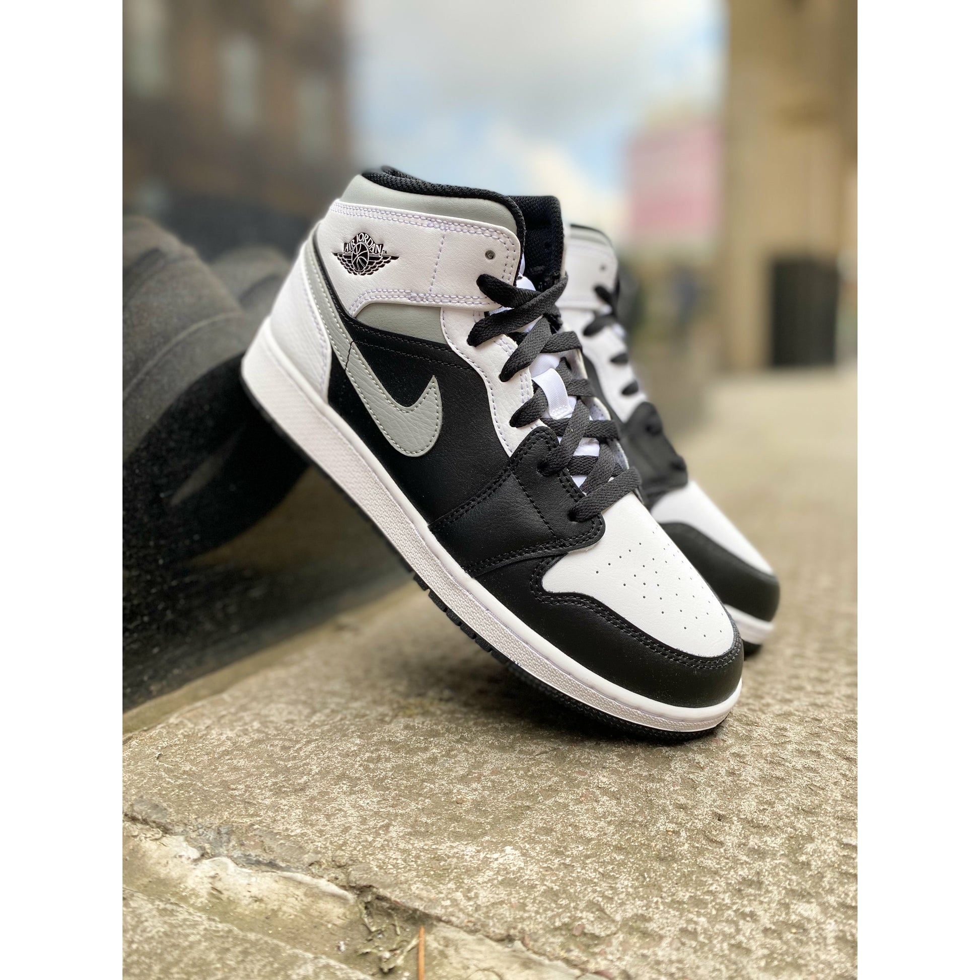 Jordan 1 Mid White Shadow by Jordan's in Shoes. Available at KershKicks for £100.00. A must-have for fans of Jordan's looking to elevate their style with this Shoes.