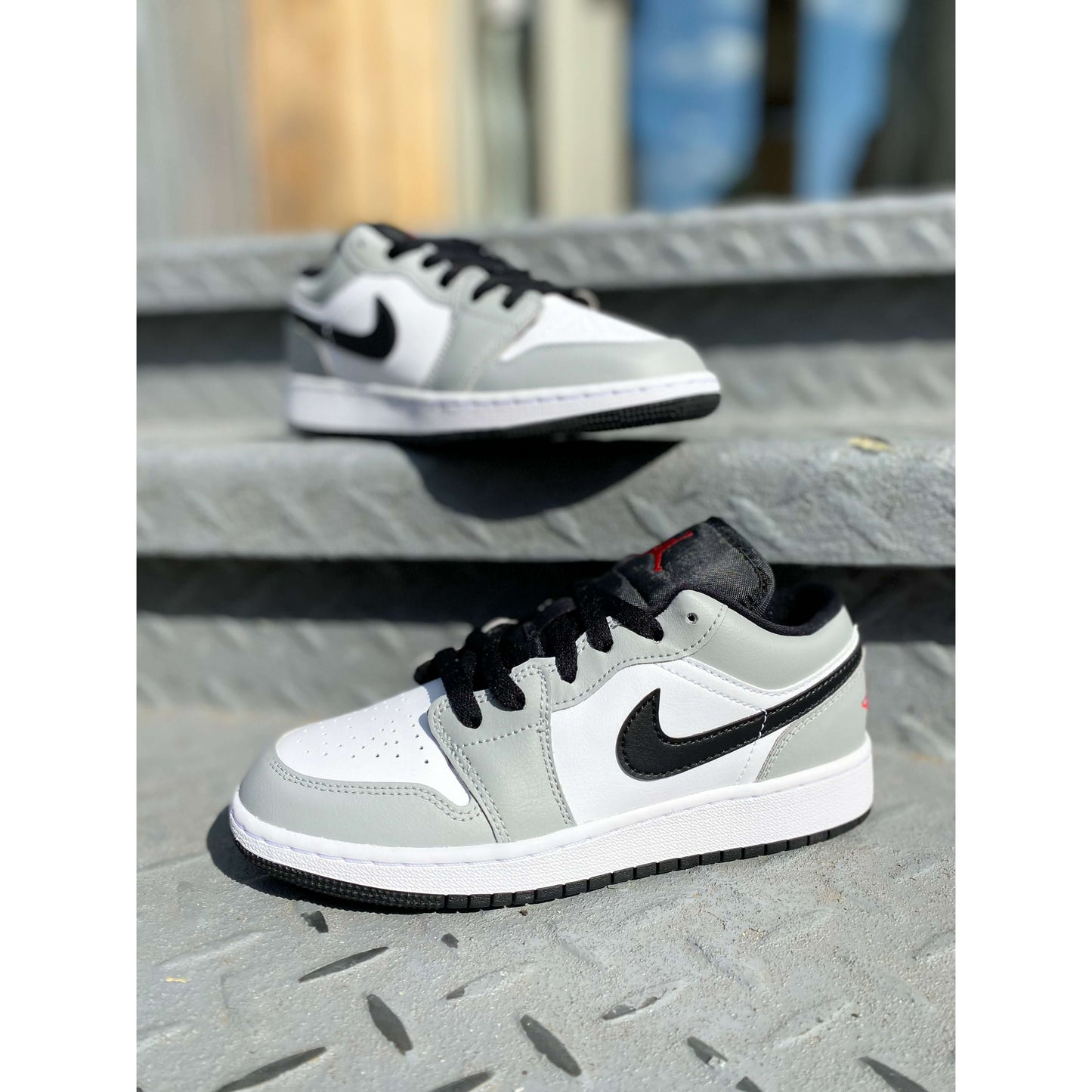Air Jordan 1 Low Smoke Grey by Jordan's in Shoes. Available at KershKicks for £195.00. A must-have for fans of Jordan's looking to elevate their style with this Shoes.