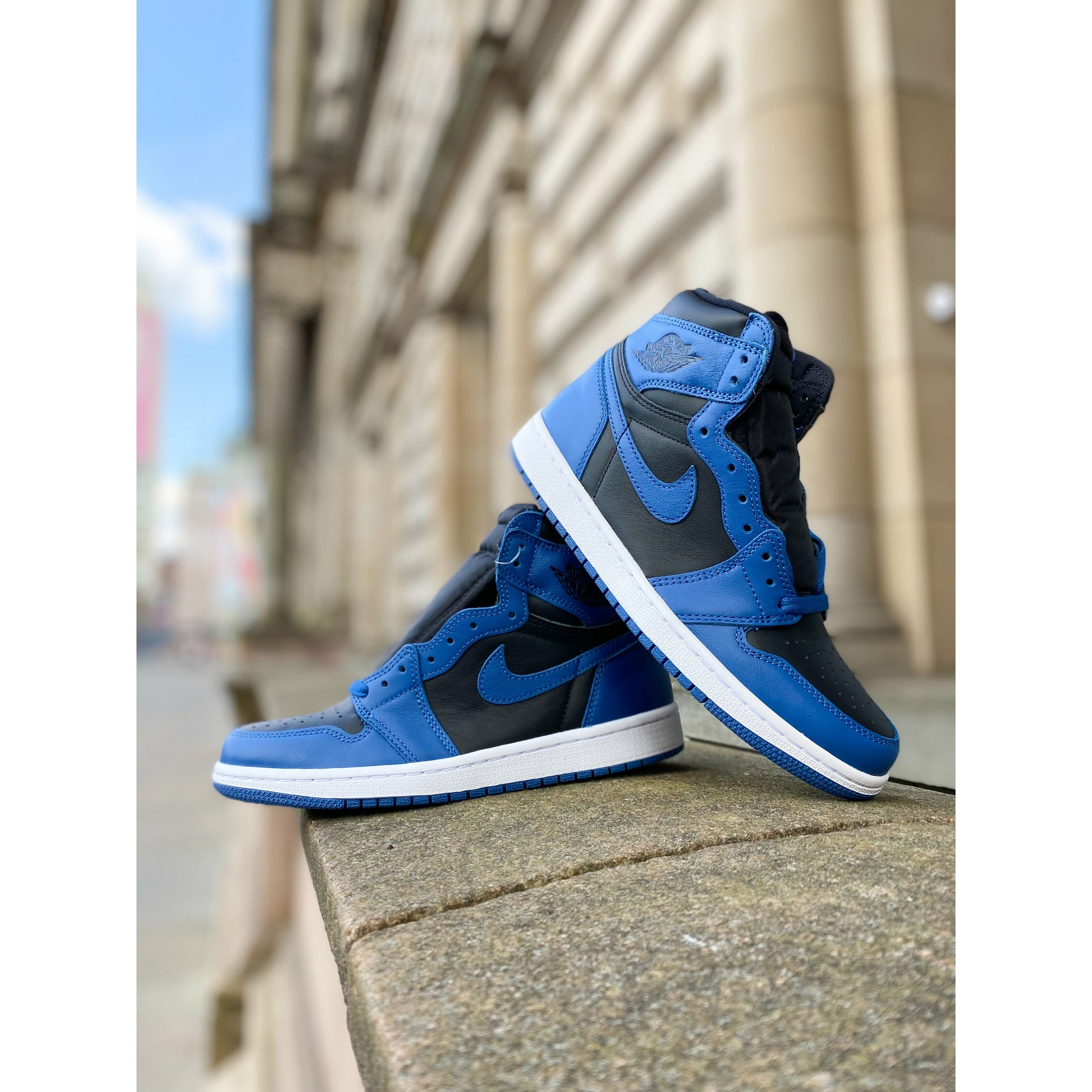 Jordan 1 High OG Dark Marina Blue by Jordan's in Shoes. Available at KershKicks for £150.00. A must-have for fans of Jordan's looking to elevate their style with this Shoes.