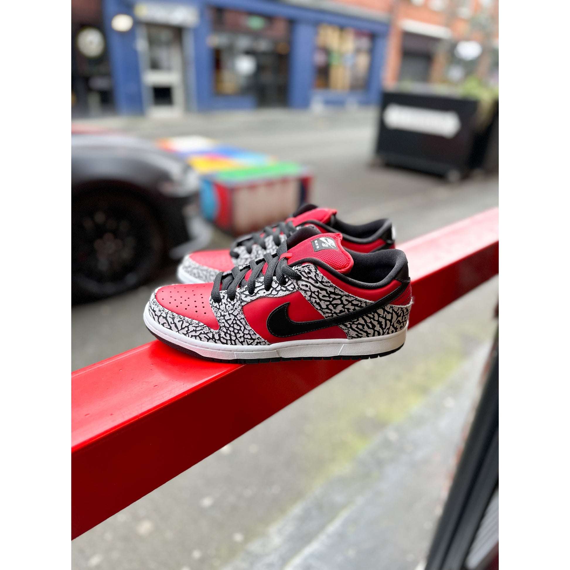Nike SB Dunk Low Supreme Red Cement (2012) by Nike in Shoes. Available at KershKicks for £2800.00. A must-have for fans of Nike looking to elevate their style with this Shoes.