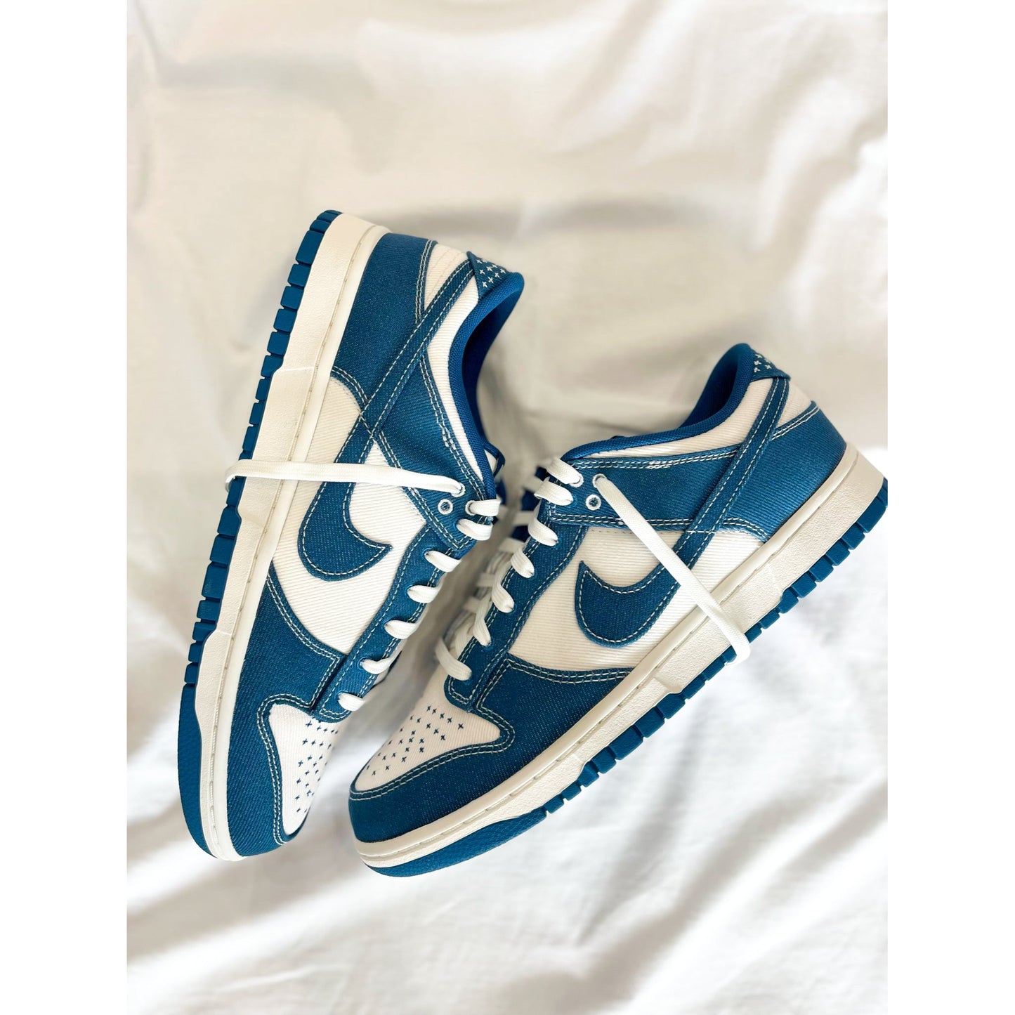 Nike Dunk Low Industrial Blue Sashiko by Nike in Shoes. Available at KershKicks for £145.00. A must-have for fans of Nike looking to elevate their style with this Shoes.