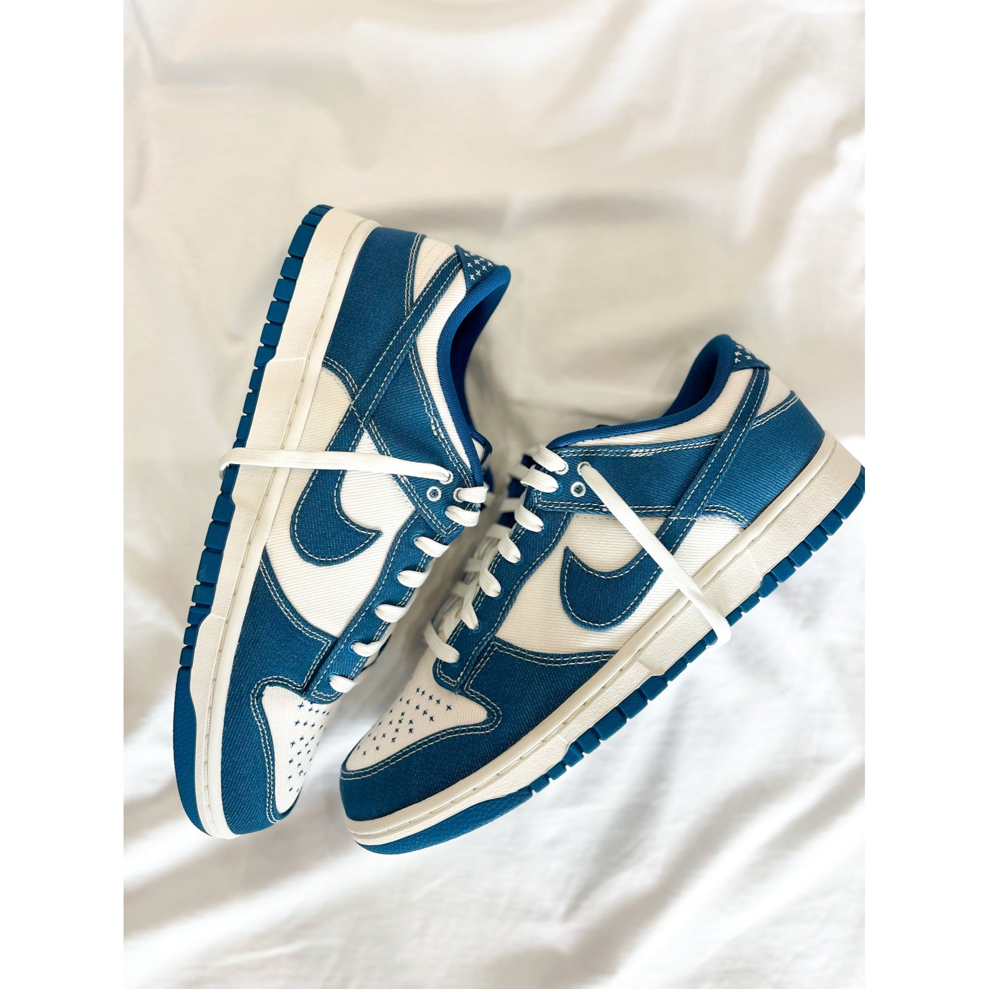 Nike Dunk Low Industrial Blue Sashiko by Nike in Shoes. Available at KershKicks for £145.00. A must-have for fans of Nike looking to elevate their style with this Shoes.