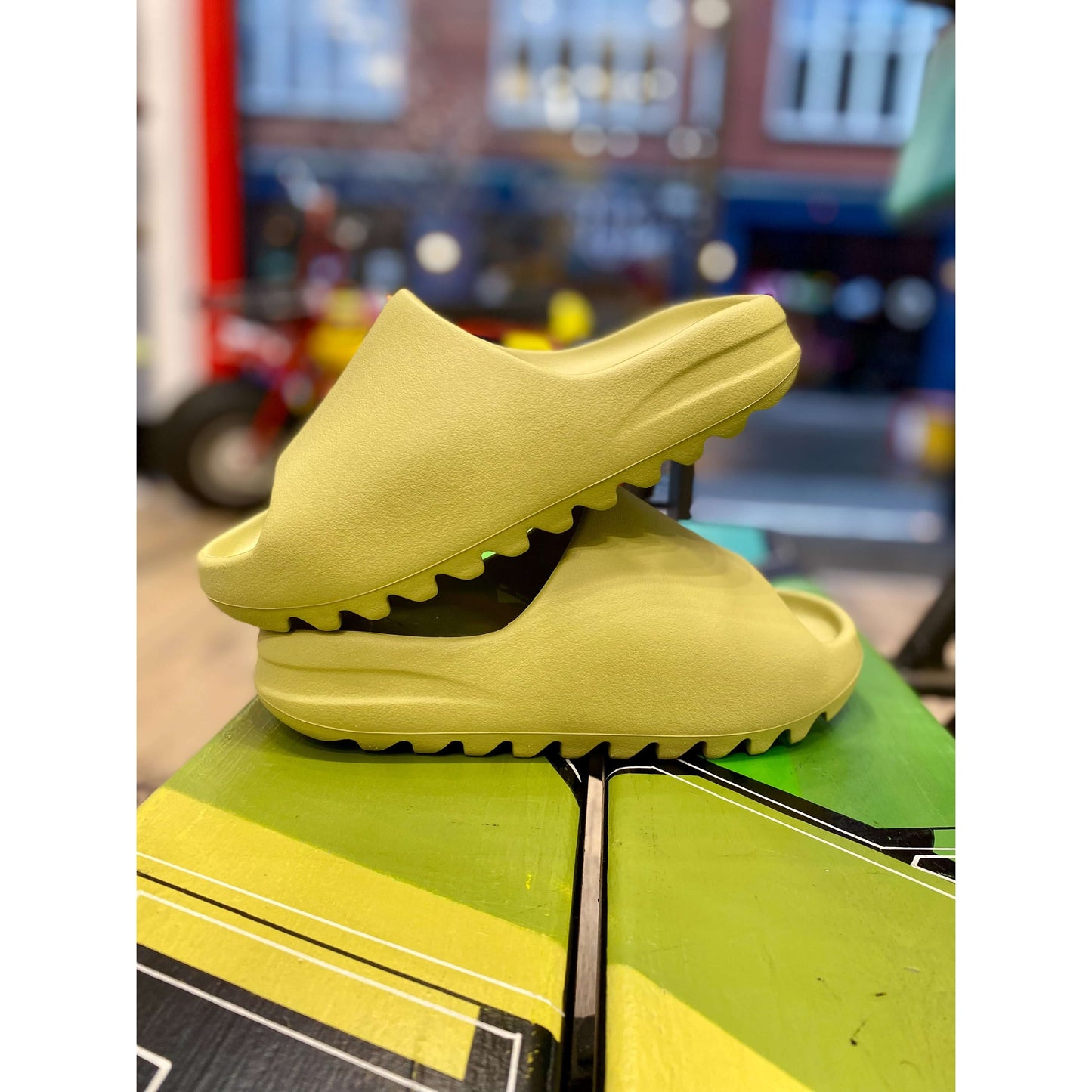 adidas Yeezy Slide Resin (2022) by Yeezy in Shoes. Available at KershKicks for £95.00. A must-have for fans of Yeezy looking to elevate their style with this Shoes.