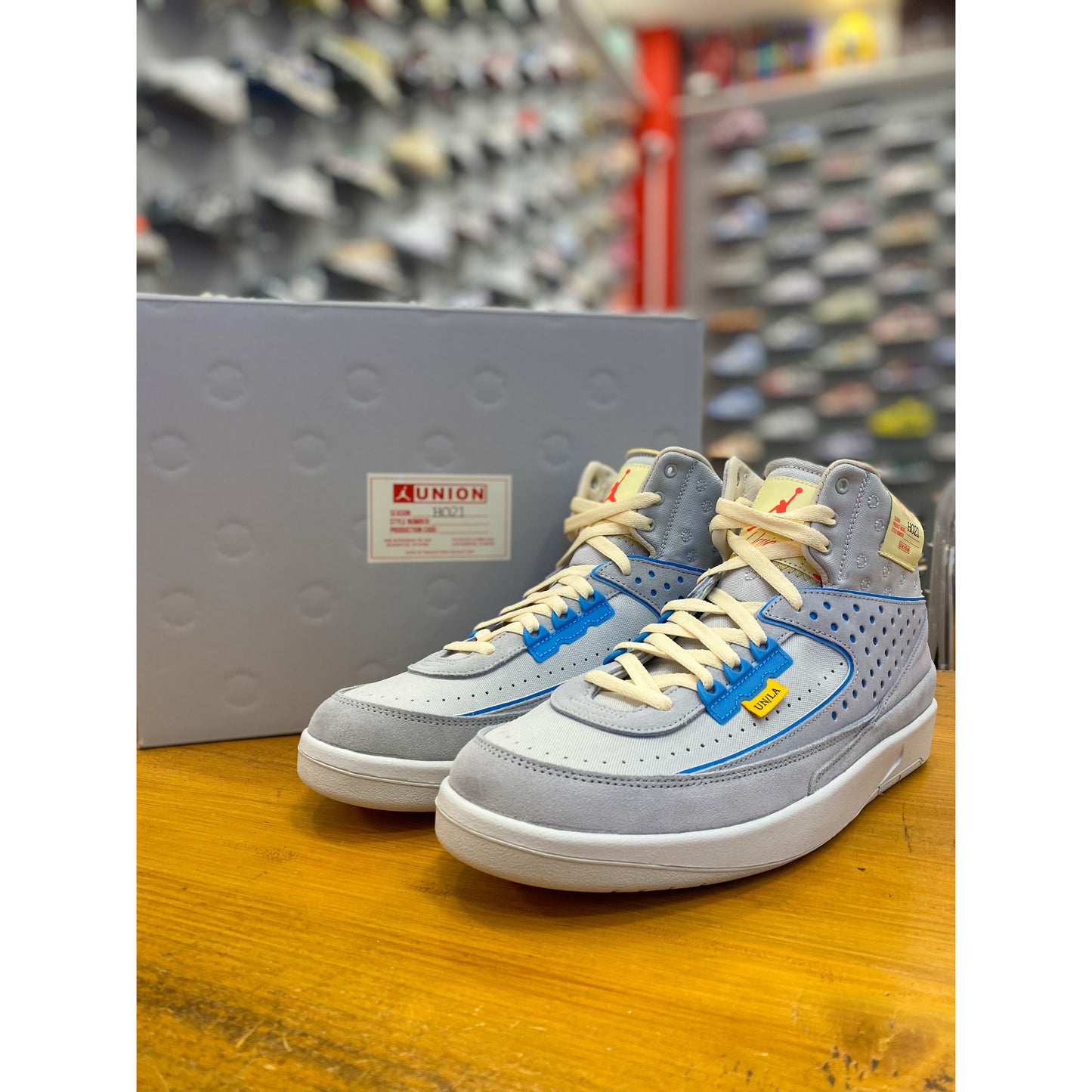 Jordan 2 Retro SP Union Grey Fog by Jordan's in Shoes. Available at KershKicks for £200.00. A must-have for fans of Jordan's looking to elevate their style with this Shoes.