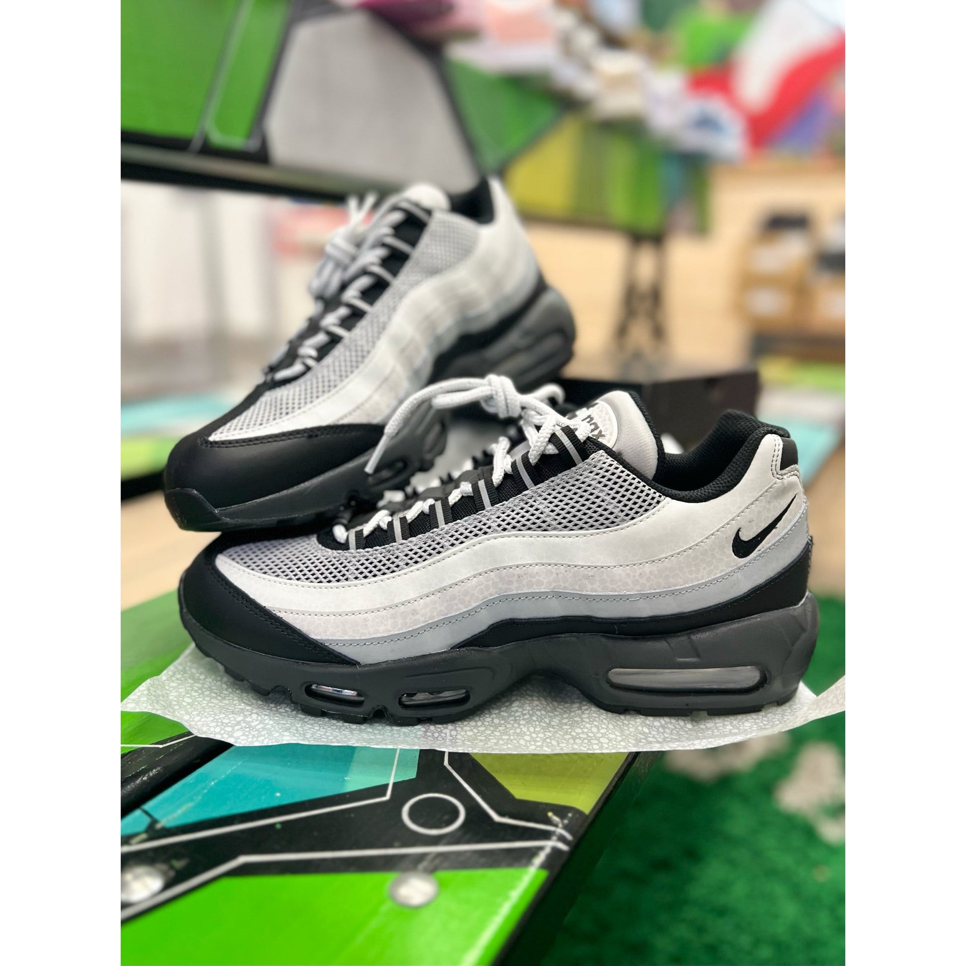 Nike Air Max 95 LX Reflective Safari (W) by Nike in Shoes. Available at KershKicks for £250.00. A must-have for fans of Nike looking to elevate their style with this Shoes.