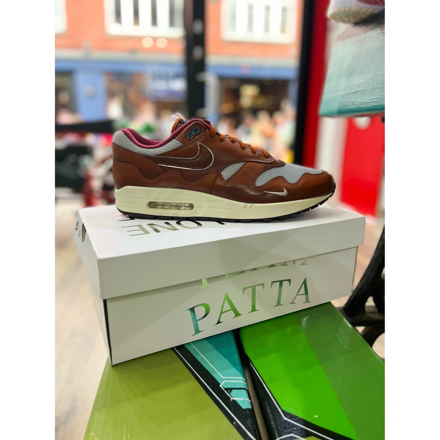Nike Air Max 1 Patta The Next Wave Dark Russett by Nike in Shoes. Available at KershKicks for £210.00. A must-have for fans of Nike looking to elevate their style with this Shoes.