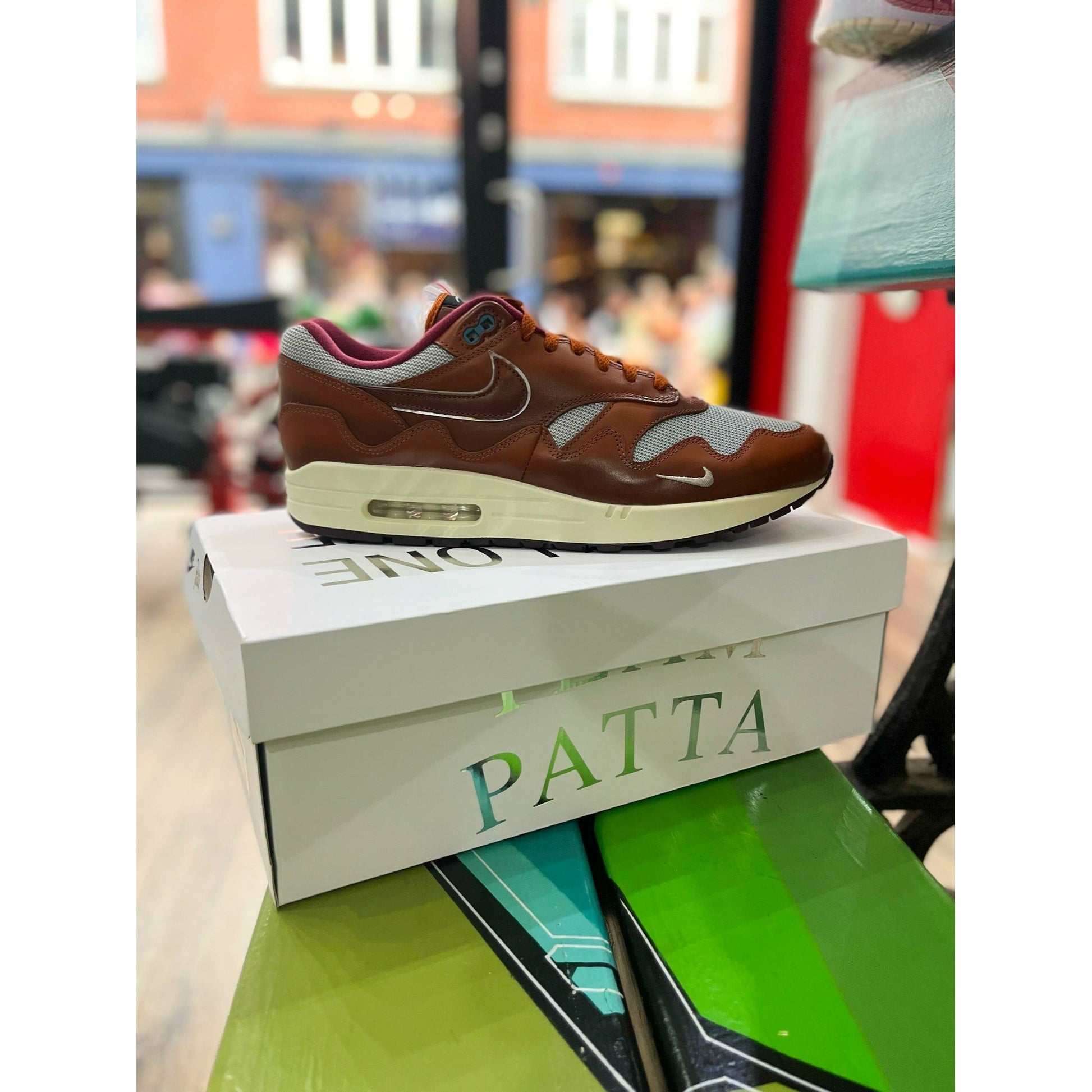 Nike Air Max 1 Patta The Next Wave Dark Russett by Nike in Shoes. Available at KershKicks for £210.00. A must-have for fans of Nike looking to elevate their style with this Shoes.