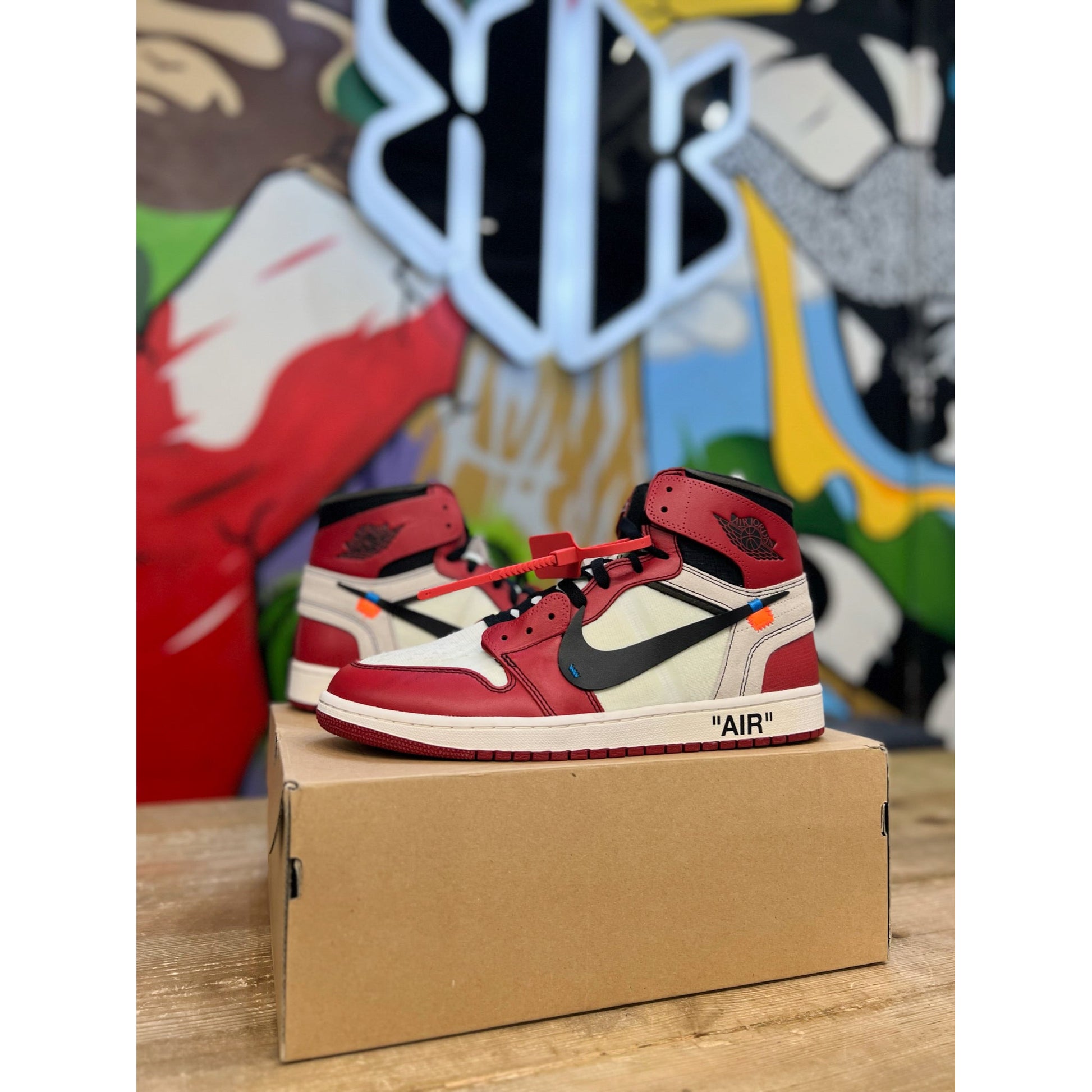 Jordan 1 Retro High Off-White Chicago by Jordan's in Shoes. Available at KershKicks for £8000.00. A must-have for fans of Jordan's looking to elevate their style with this Shoes.