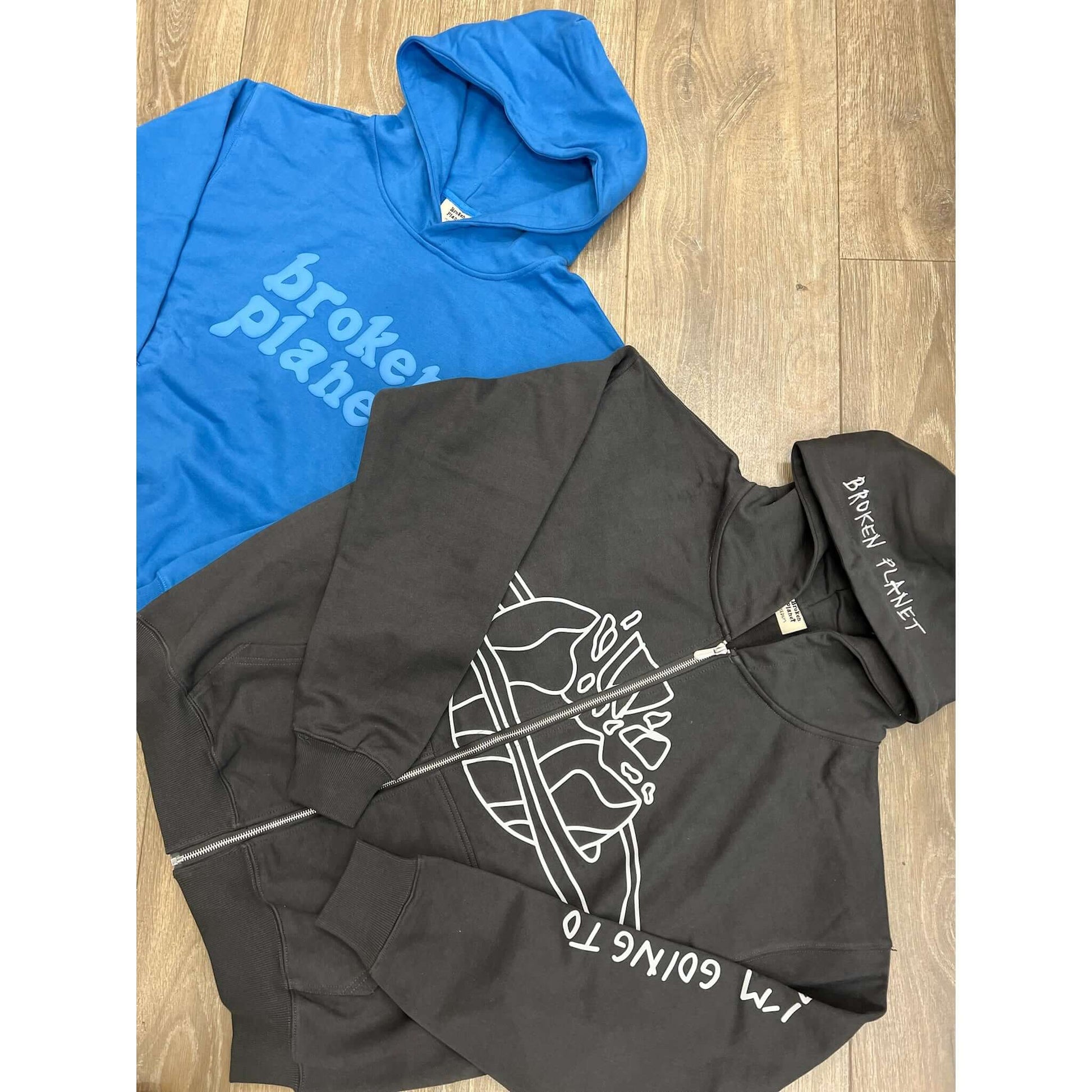 Broken Planet Market Outer Space Zip Up Hoodie Soot Black by Broken Planet Market in . Available at KershKicks for £185.00. A must-have for fans of Broken Planet Market looking to elevate their style with this Hoodie.