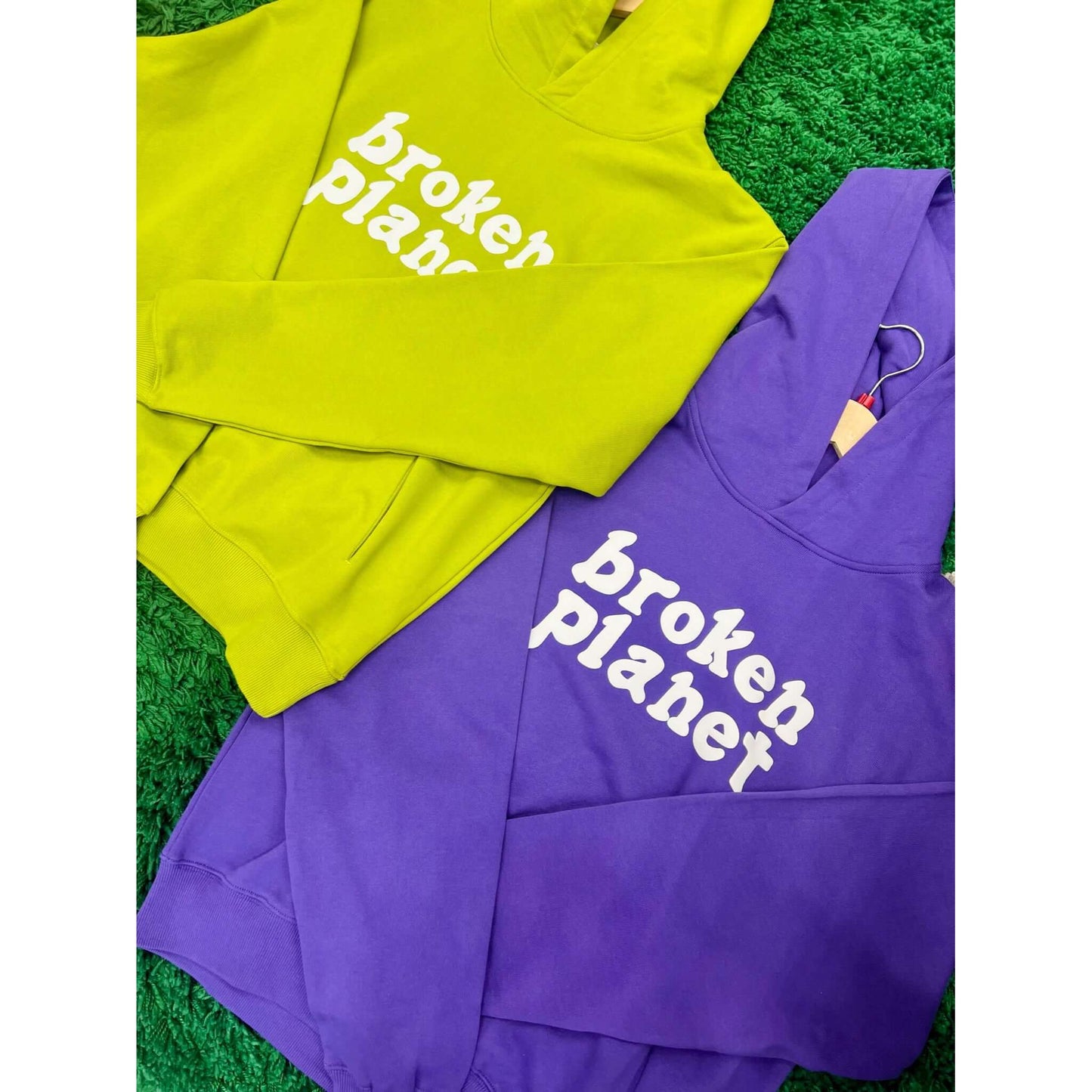 Broken Planet Market Logo Hoodie Lime by Broken Planet Market in Clothing. Available at KershKicks for £150.00. A must-have for fans of Broken Planet Market looking to elevate their style with this Hoodie.