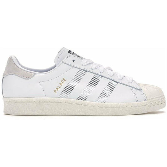 Adidas Superstar x Palace White by Adidas in Shoes. Available at KershKicks for £155.00. A must-have for fans of Adidas looking to elevate their style with this Shoes.