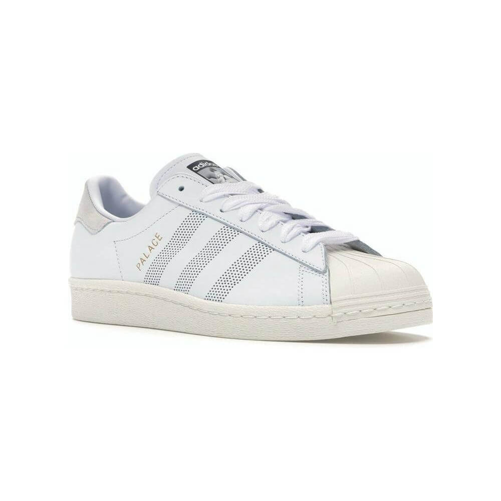 Adidas Superstar x Palace White by Adidas in Shoes. Available at KershKicks for £155.00. A must-have for fans of Adidas looking to elevate their style with this Shoes.