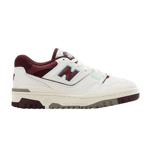 New Balance 550 Burgundy Cyan by New Balance in Shoes. Available at KershKicks for £115.00. A must-have for fans of New Balance looking to elevate their style with this Shoes.