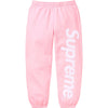 Supreme Satin Applique Sweatpant - Light Pink