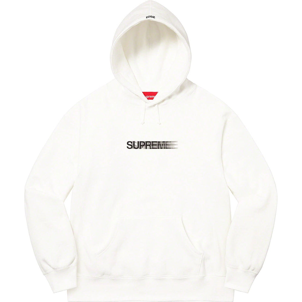 MOTION LOGO HOODED SWEATSHIRT WHITE SS23 from Supreme